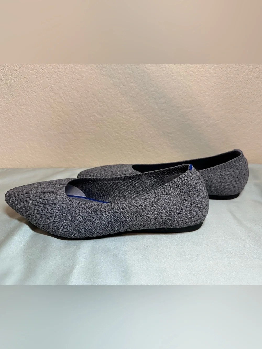 Frank Mully Womens Pointed Toe Flats Knit Dress Shoes JS 6038 Size:7.5 - Picture 2 of 9
